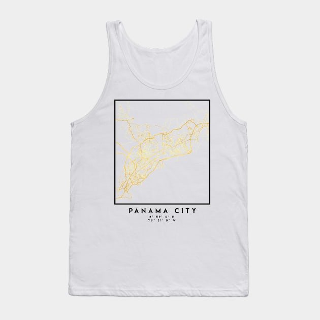 PANAMA CITY STREET MAP ART Tank Top by deificusArt